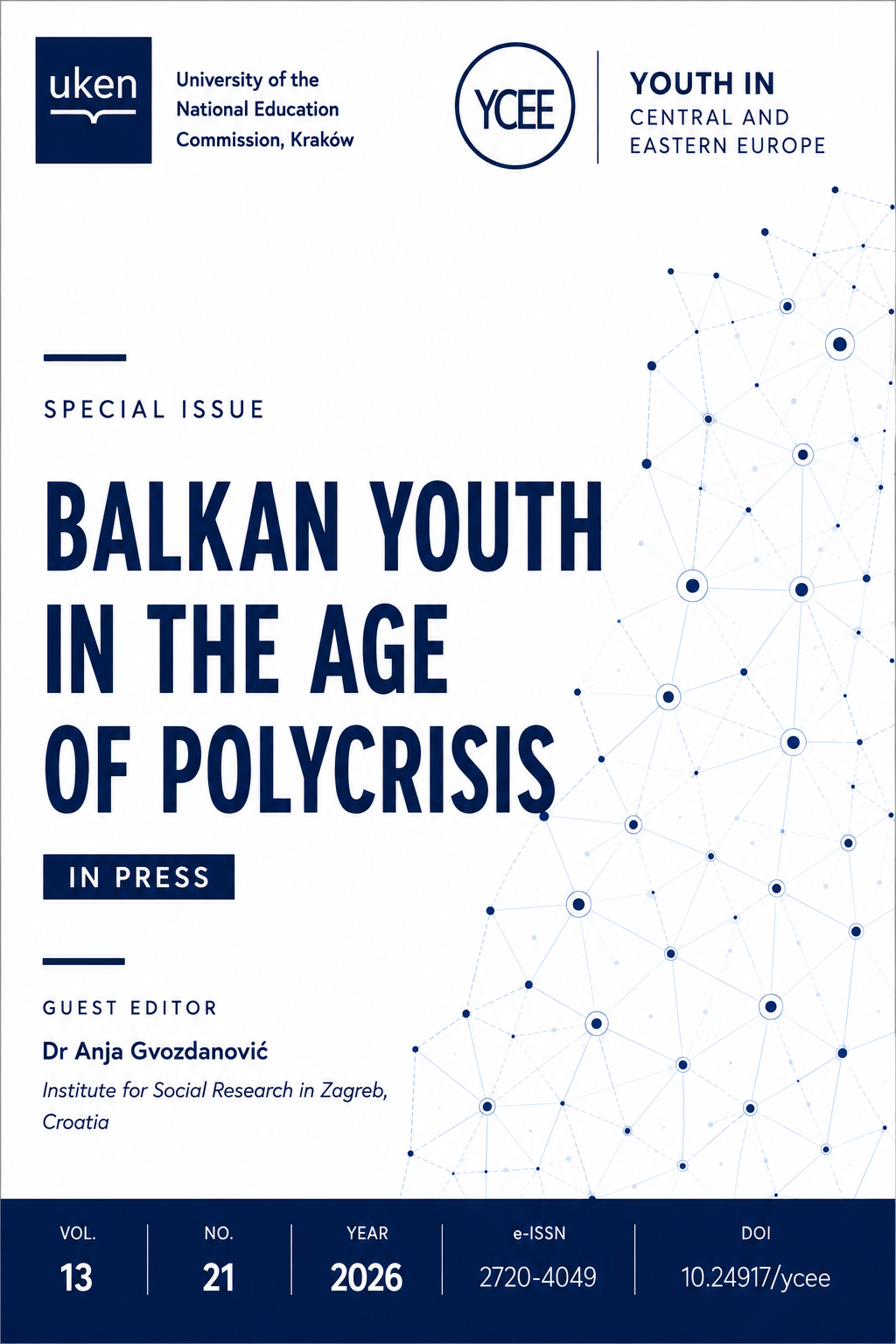 Cover of the special issue "Balkan Youth in the Age of Polycrisis".